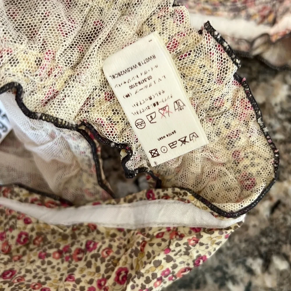 Louis Vuitton Cream and Pink Floral Lingerie
